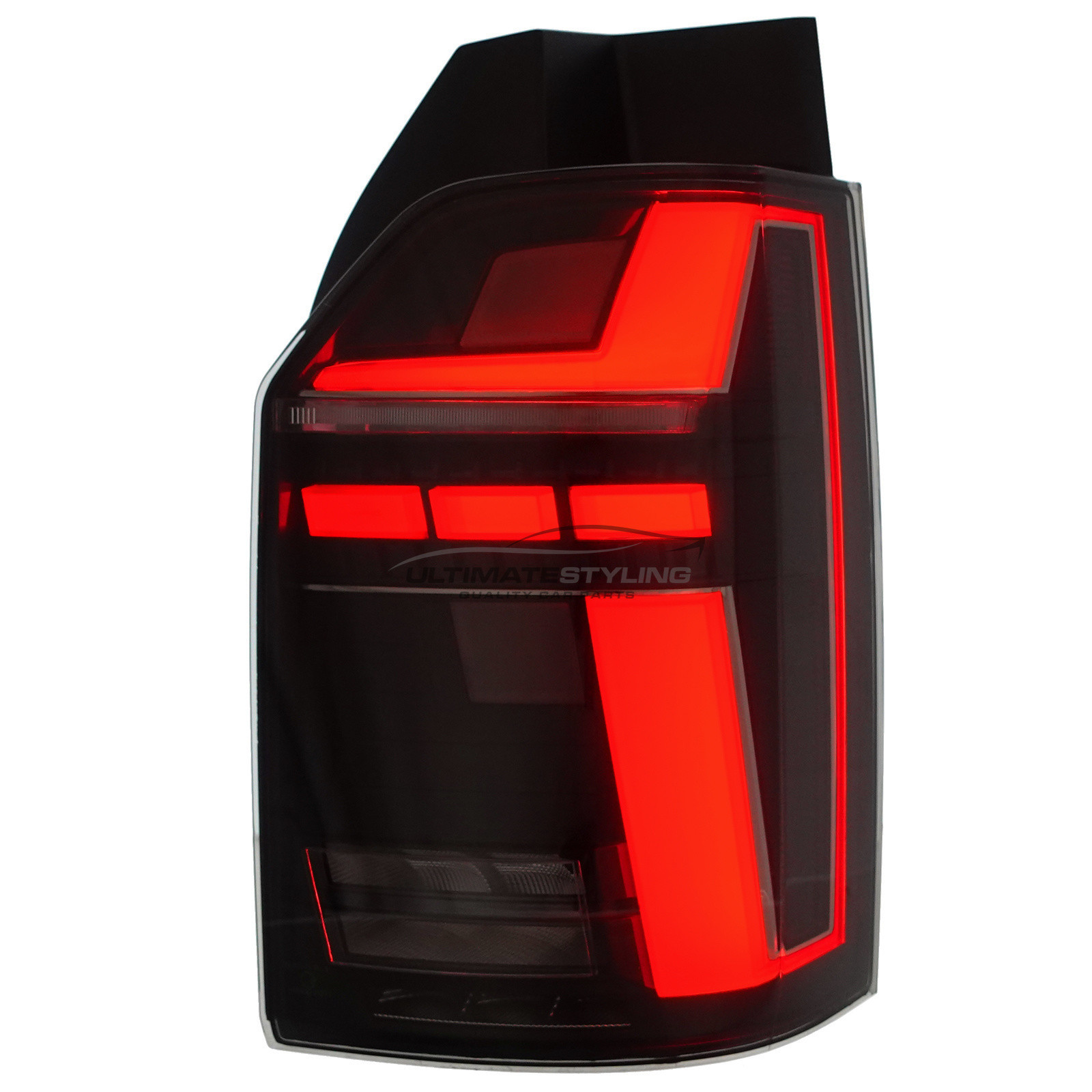 VW California 2015-2020 / Caravelle 2015-2020 / Transporter T6 T6.1 2015-2022 - Performance Rear Tail Lights Upgrade - LED Style - Smoked - Dynamic Sequential Indicators - Pair (LH & RH)