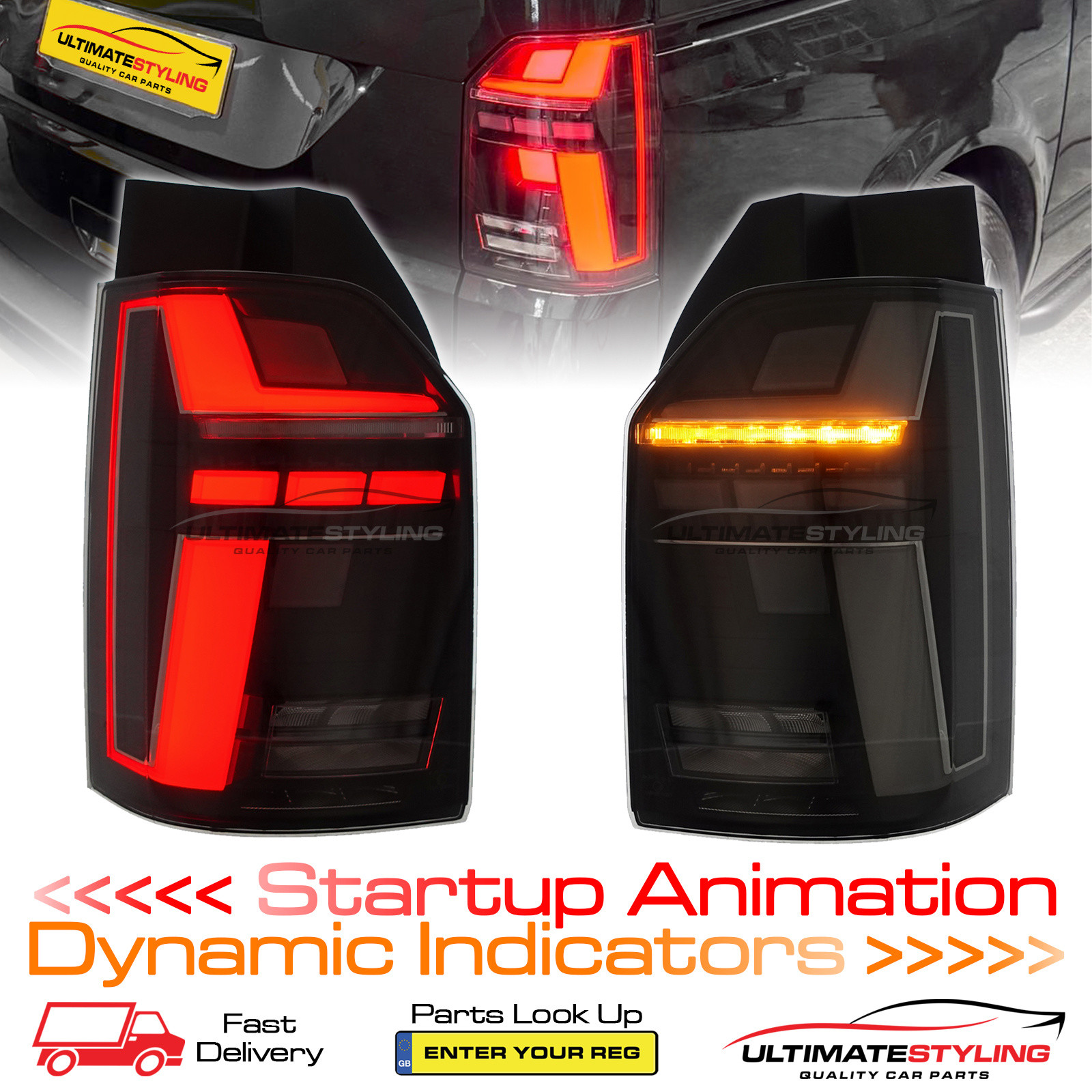 Performance Rear / Tail Lights for VW Transporter