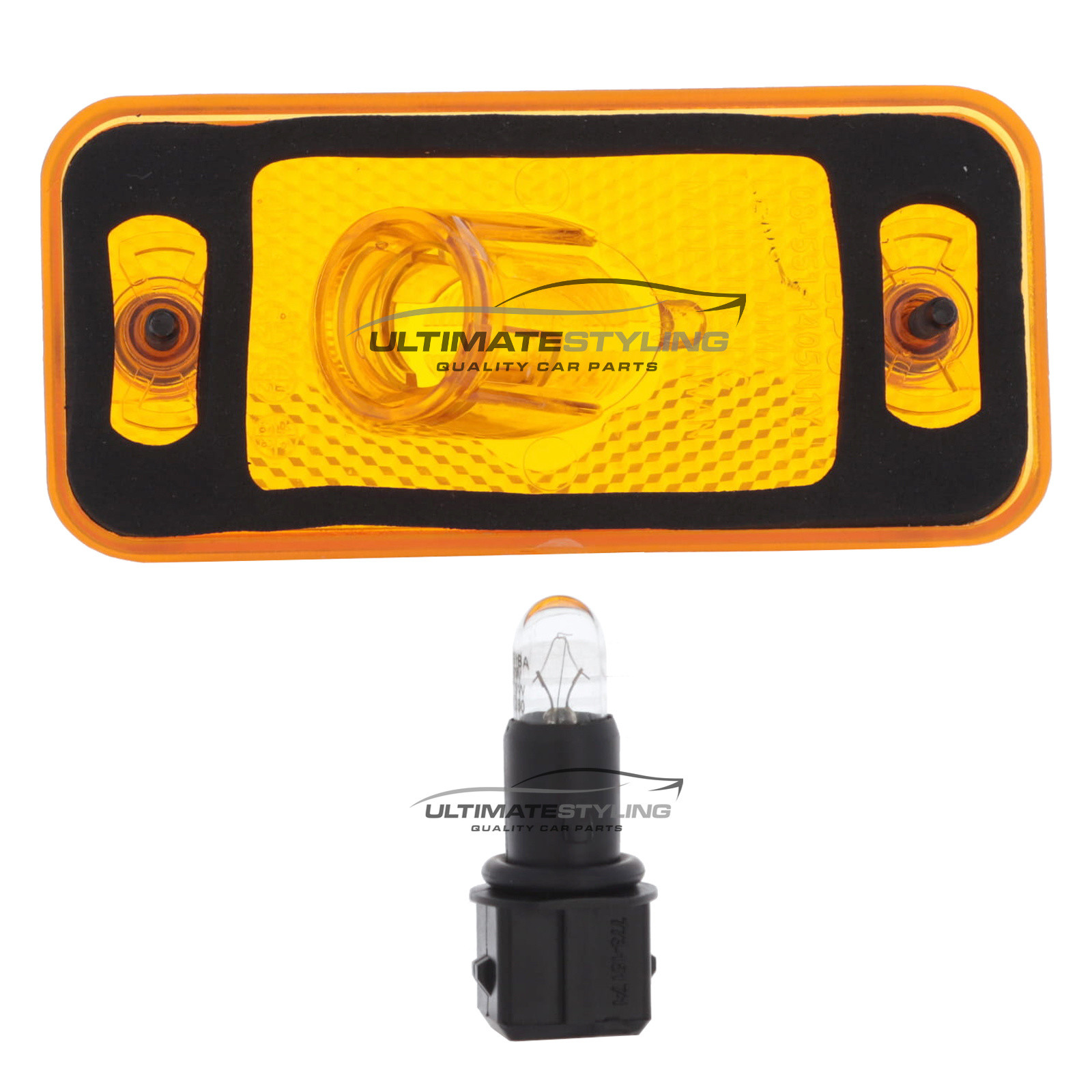 Citroen Relay, Fiat Ducato, Iveco Daily, Peugeot Boxer Side Marker Lamp - Universal (LH or RH) - Amber lens - Non-LED