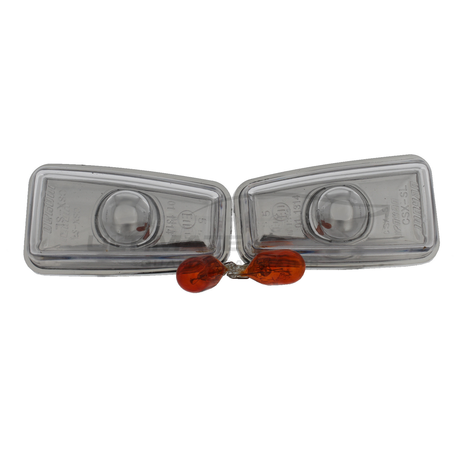 Citroen Saxo / Xantia / Xsara, Peugeot 106 / 306 / 406 Side Repeaters - Pair (LH & RH) - Crystal Clear lens - Non-LED