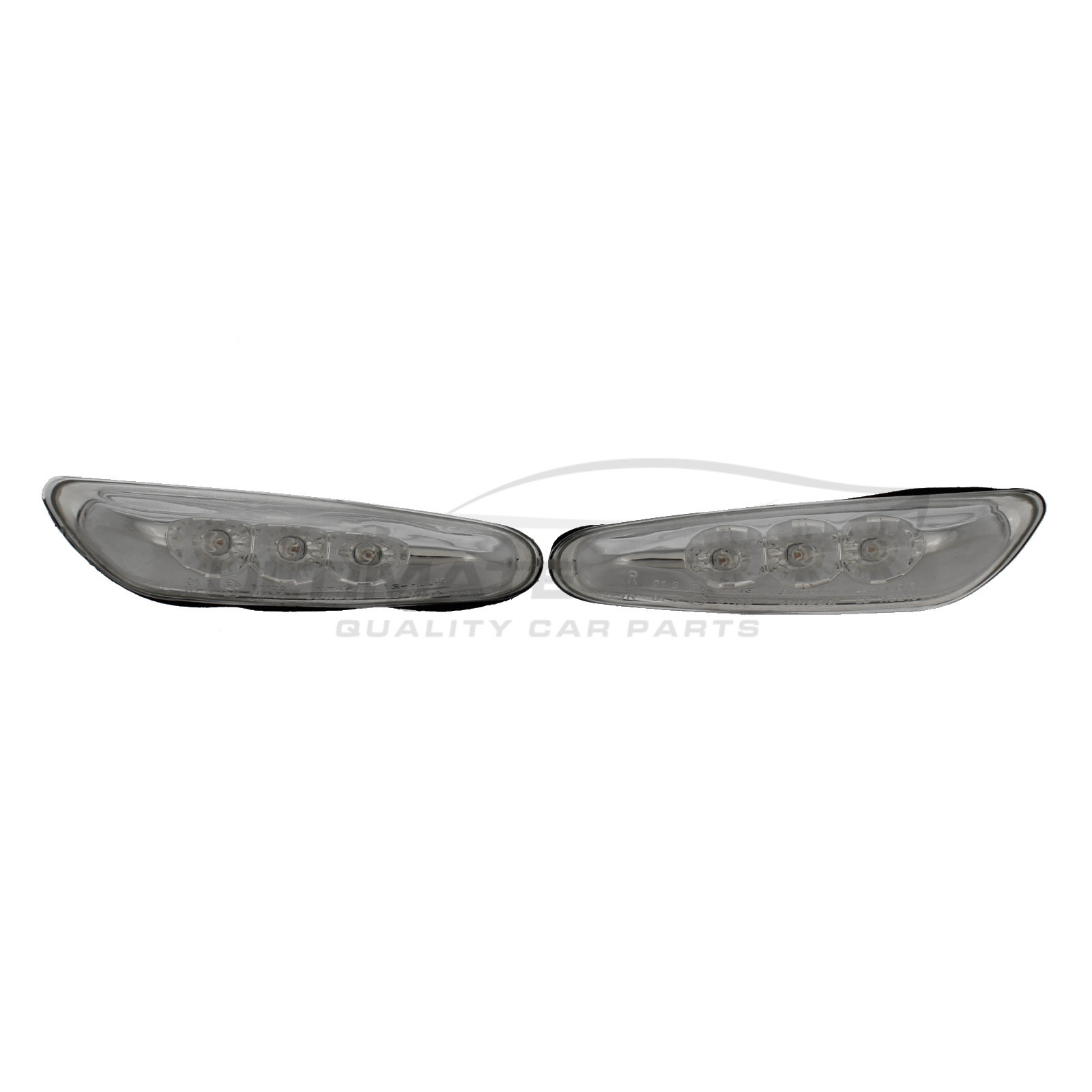 BMW 1 Series / 3 Series / 5 Series / X1 Side Repeaters - Pair (LH & RH) - Crystal Clear lens - LED
