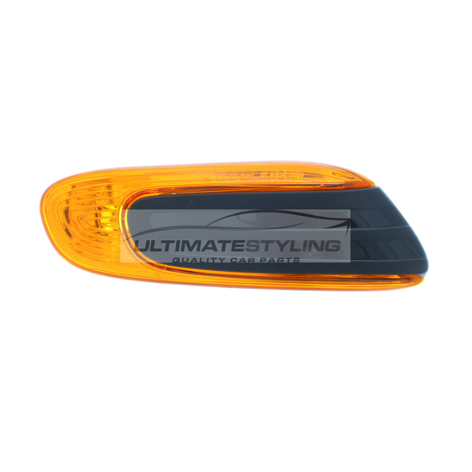 Mini MINI Side Repeater - Drivers Side (RH) - Amber With Black Plastic Insert lens - Non-LED