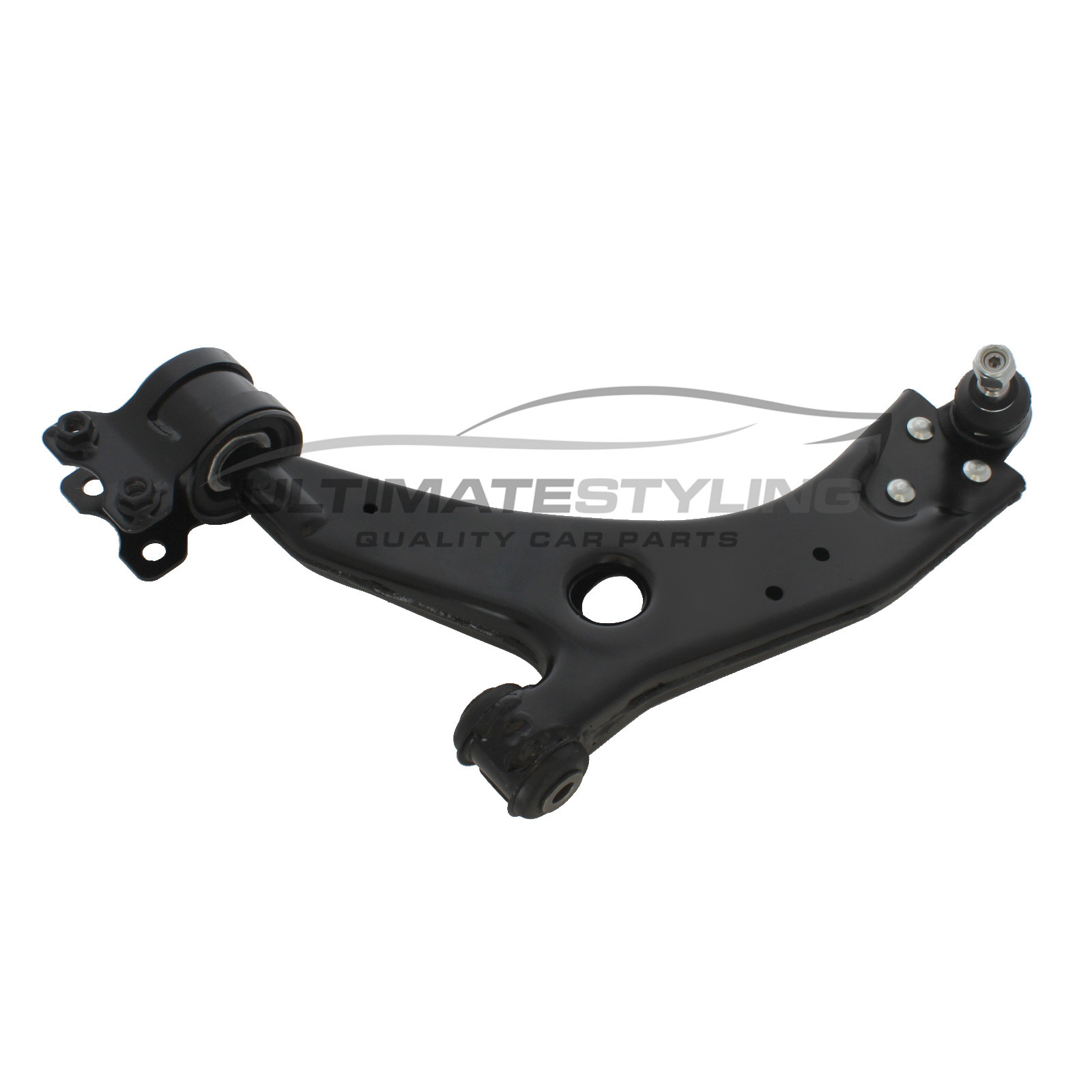 Ford C-MAX 2007-2009, Ford Focus 2003-2012, Volvo C30 2006-2012, Volvo C70 2006-2014, Volvo S40 2004-2012, Volvo V50 2004-2012 Front Lower Suspension Arm (Steel) Including 21mm Ball Joint and Rear Bush Passenger Side (LH)