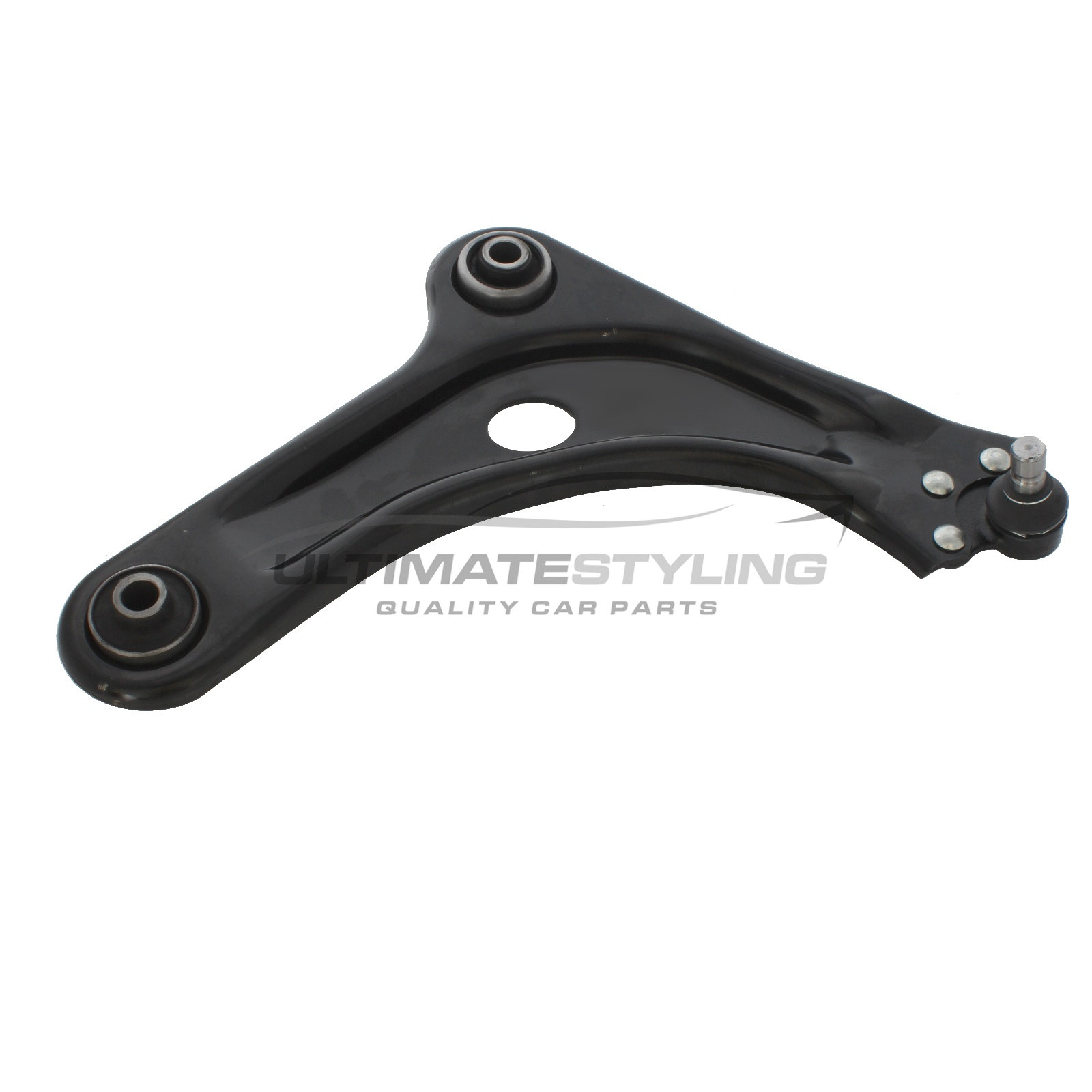 Citroen C3 2010->, Citroen C4 Cactus 2014-2019, Citroen DS3 2009-2015, DS DS3 2015-2019, Peugeot 2008 2013-2020, Peugeot 208 2012-2019 Front Lower Suspension Arm (Steel) Including Ball Joint and Rear Bush Driver Side (RH)