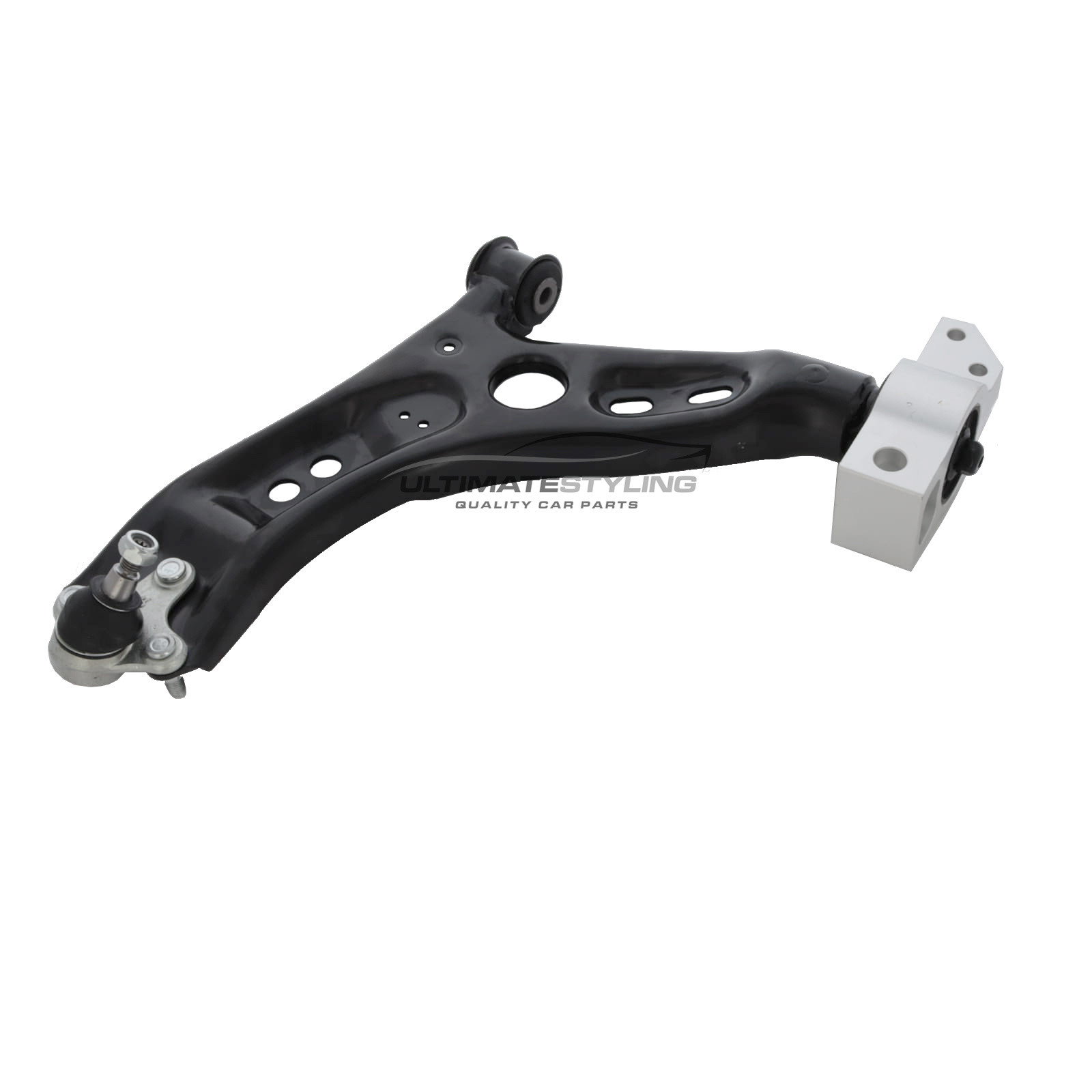 VW CC 2011-2017 / Passat 2008-2015 / Tiguan 2009-2017 - Suspension Wishbone Arm - Front Lower - Pressed Steel - Includes Ball Joint & Rear Mounting Bush & Bracket - Drivers Side Right Hand