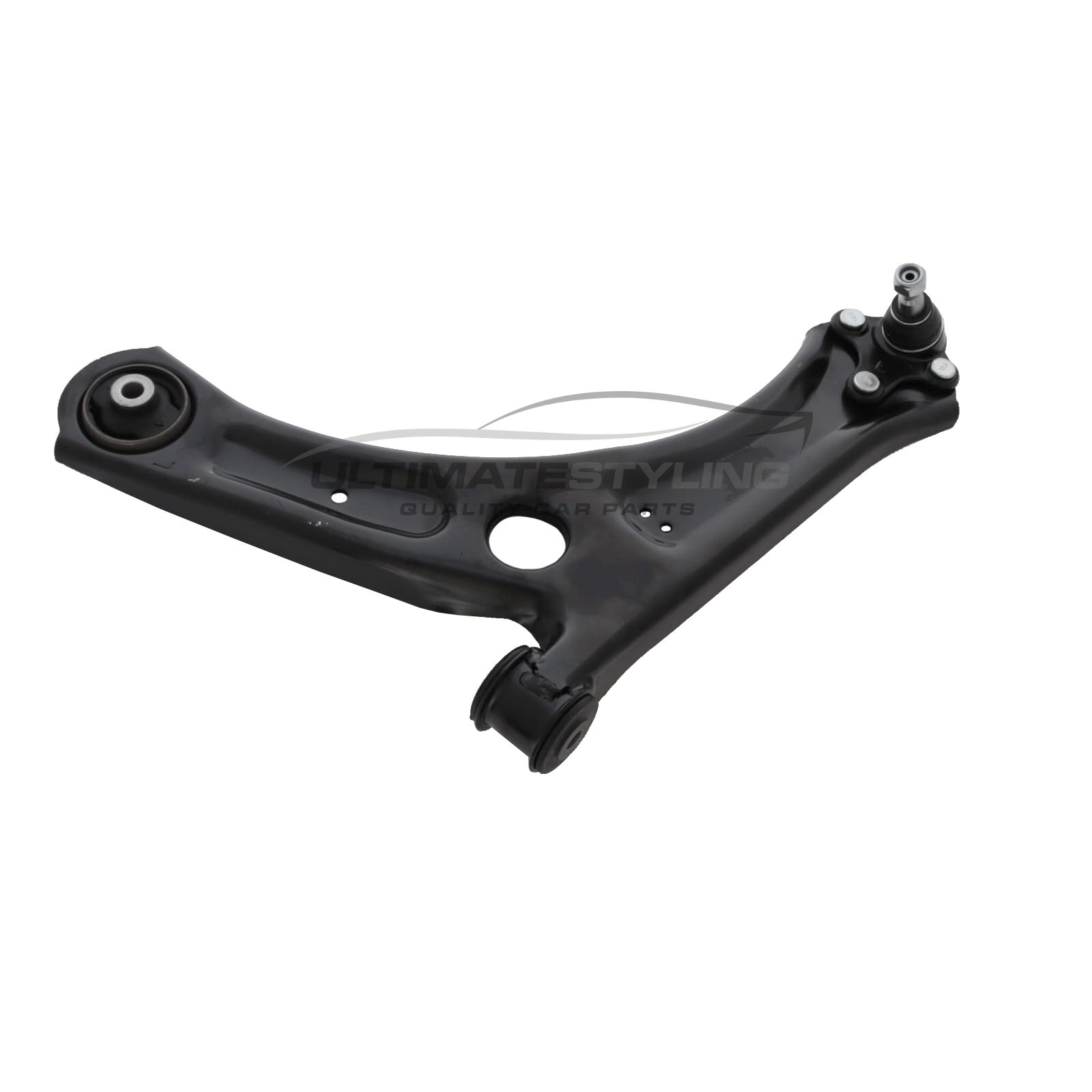 Skoda Superb 2010-2016 / Yeti 2009-2018, VW Caddy 2010-2021 - Suspension Wishbone Arm - Front Lower - Pressed Steel - Includes Ball Joint / Rear Press In Steel/Rubber Bush - Passenger Side Left Hand