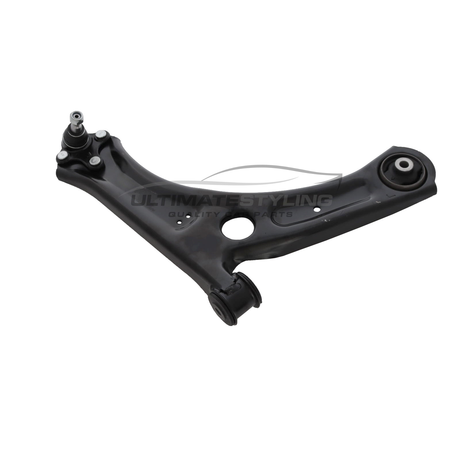 Skoda Superb 2010-2016 / Yeti 2009-2018, VW Caddy 2010-2021 - Suspension Wishbone Arm - Front Lower - Pressed Steel - Includes Ball Joint / Rear Press In Steel/Rubber Bush - Drivers Side Right Hand