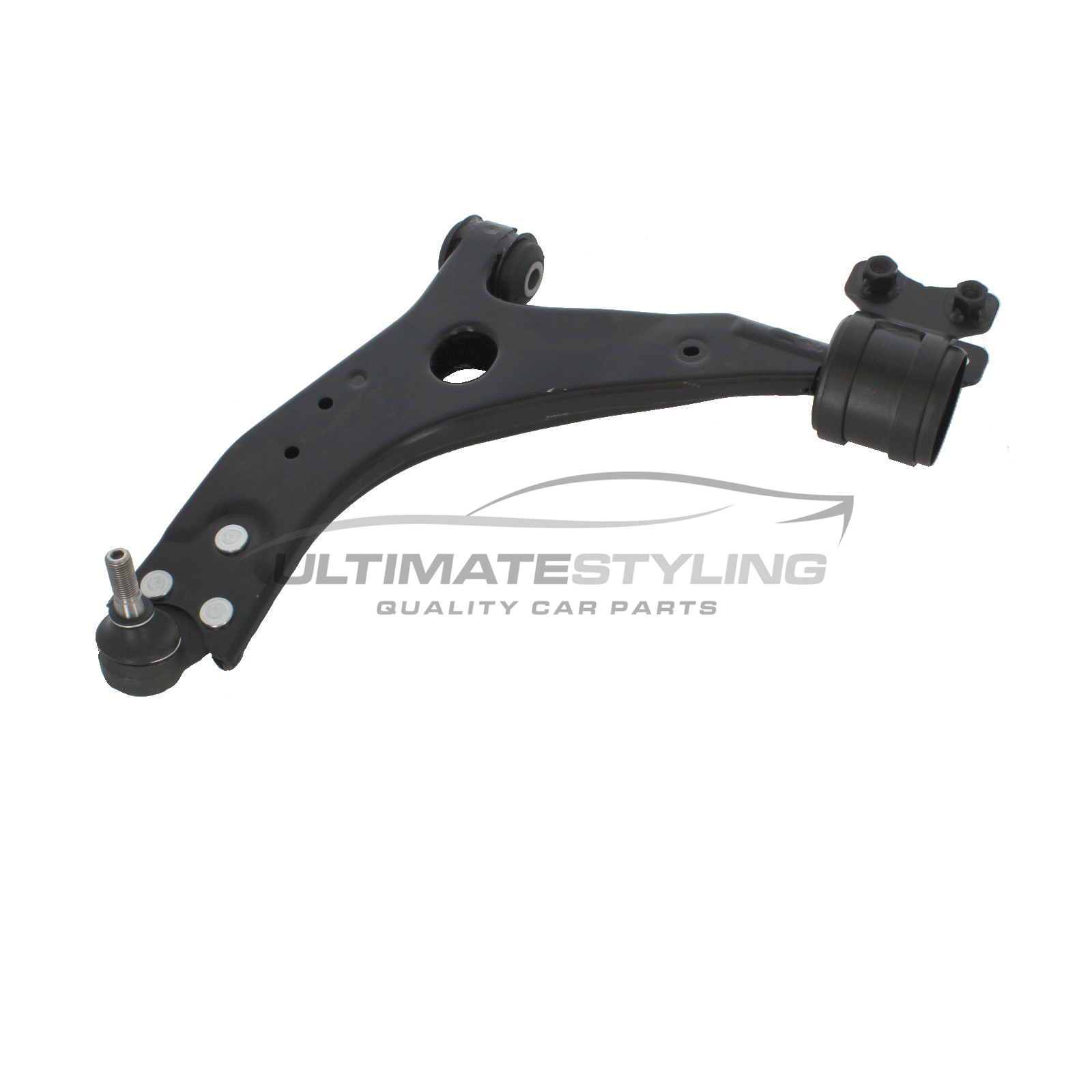 Ford C-MAX 2007-2009, Ford Focus 2003-2012, Volvo C30 2006-2012, Volvo C70 2006-2014, Volvo S40 2004-2012, Volvo V50 2004-2012 Front Lower Suspension Arm (Steel) Including 18mm Ball Joint and Rear Bush Passenger Side (LH)