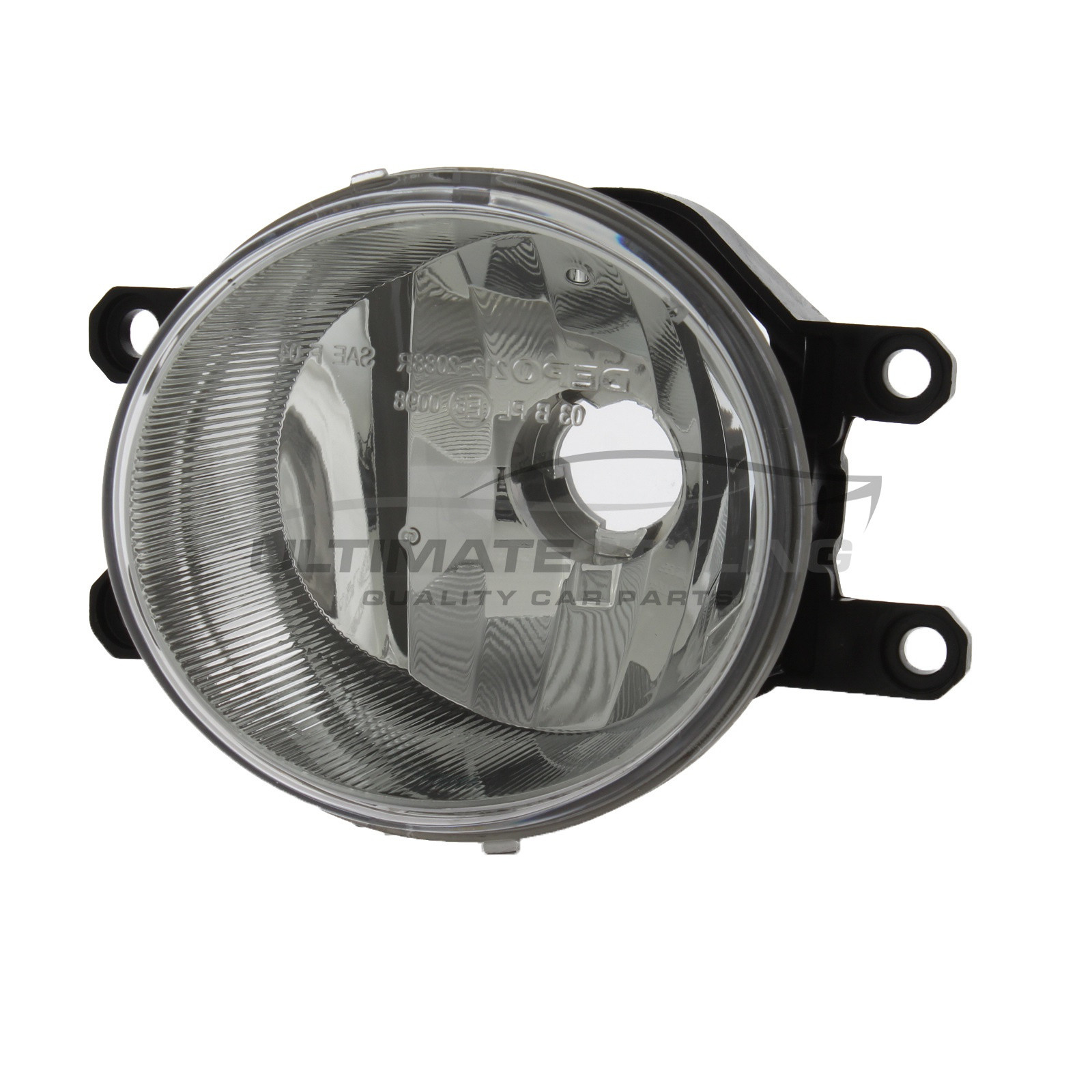 Lexus IS200 2015-2017 / Lexus IS250 2013-2016 / Lexus IS300 2013-2017 / Toyota Hi-Lux 2016-2020 / Toyota Landcruiser 2015-2017 / Toyota Prius 2012-2016 / Toyota Prius+ 2012-2020 Front Fog Light Chrome Inner (Non-LED) Round Passenger Side (LH)