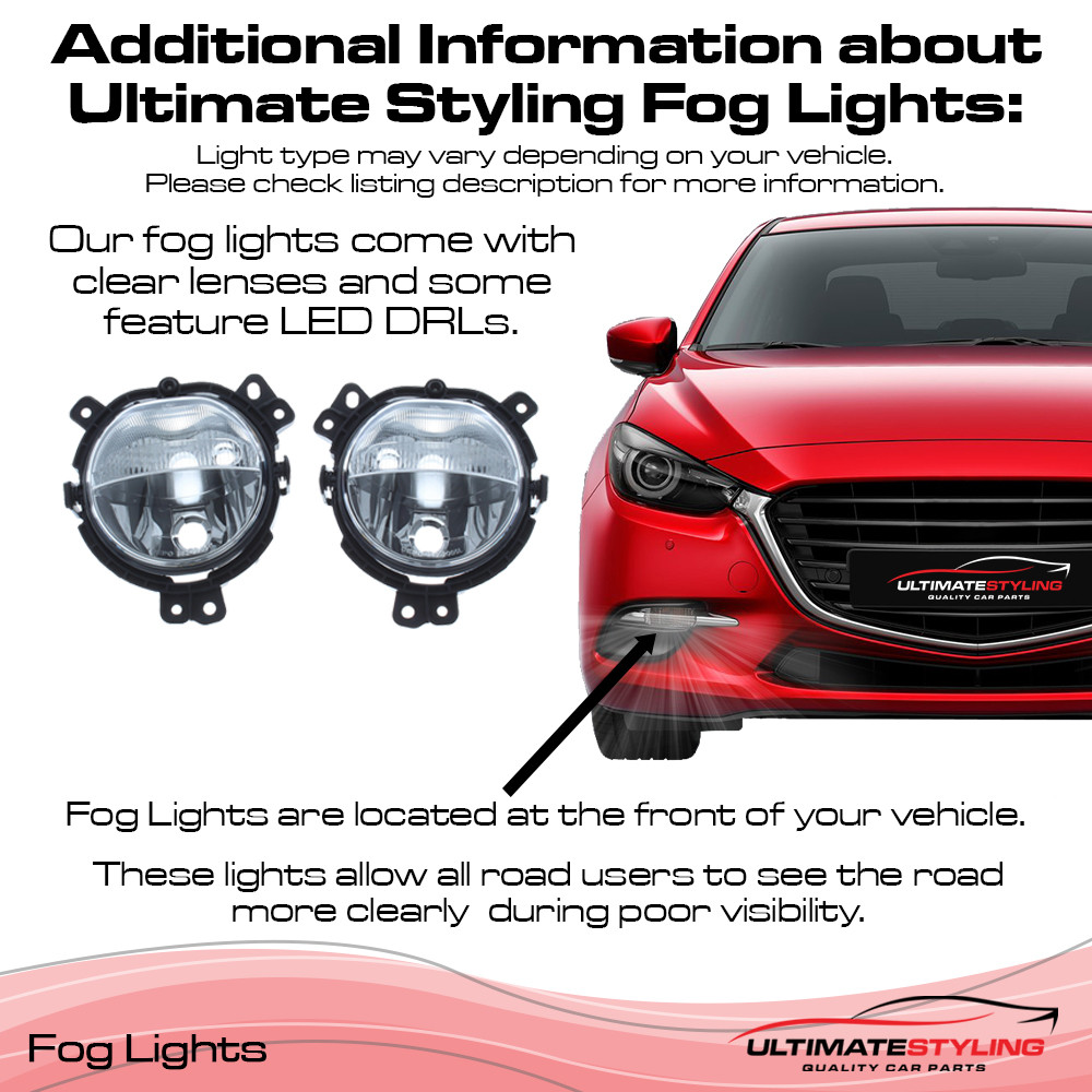 Ford C-MAX / Fiesta / Focus / Galaxy / Mondeo / S-MAX / Tourneo Custom / Transit / Transit Custom Front Fog Light - Passenger Side (LH) - Non-LED
