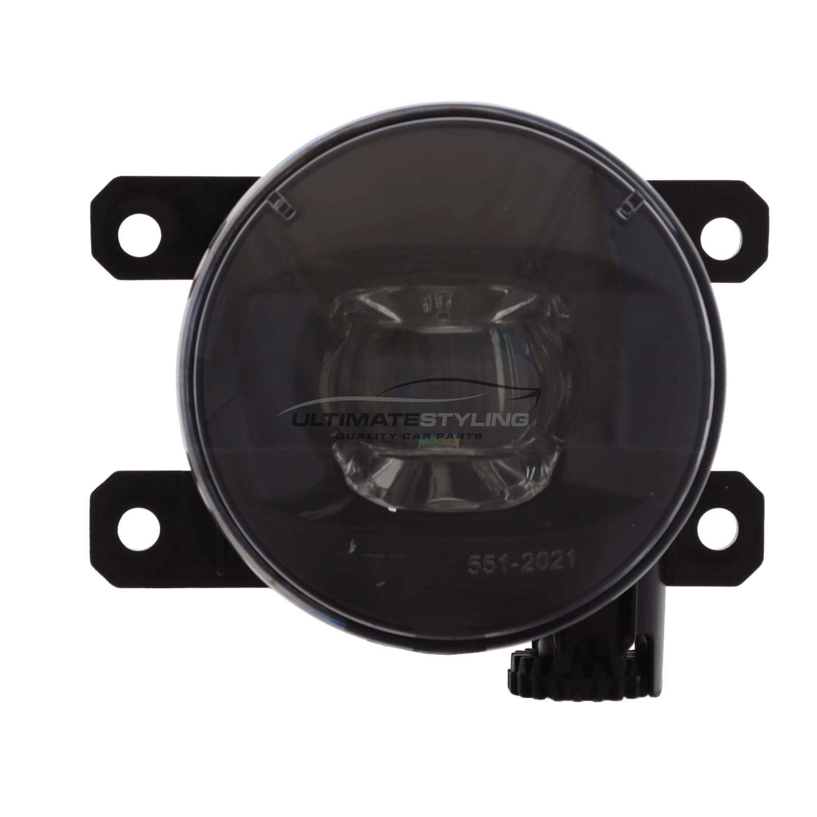 Alfa Romeo Stelvio 2017->, Citroen C4 2020-> / C4 X 2022->, Peugeot 2008 2019-2021 - Front Fog Light - LED Type - With Static Cornering Function - Black Inner - Drivers Side Or Passenger Side