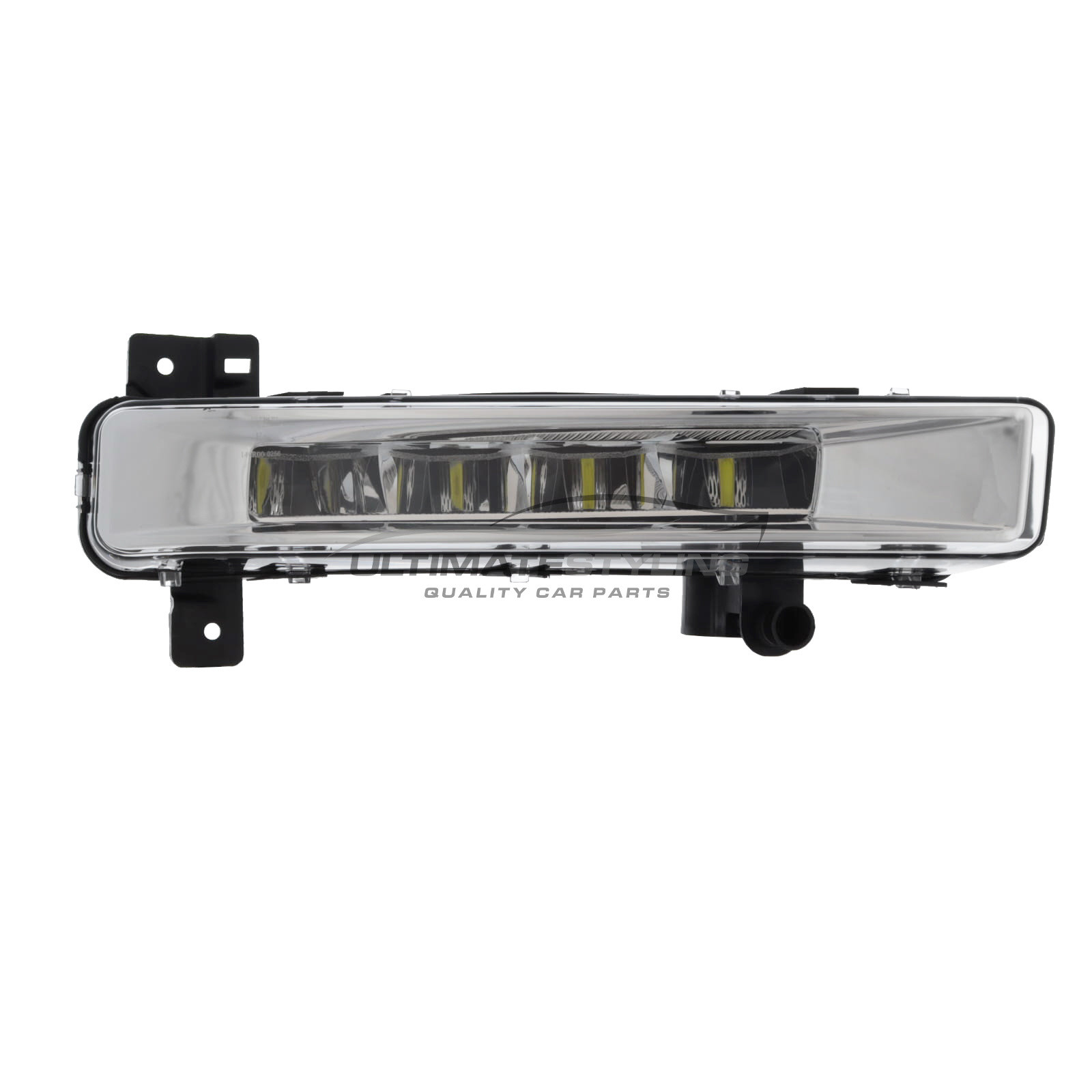 BMW 5 Series 2016-2019 - Front Fog Light - LED Type - Rectangular - Chrome Inner - Includes LED Bulbs & Holder - Drivers Side Right Hand