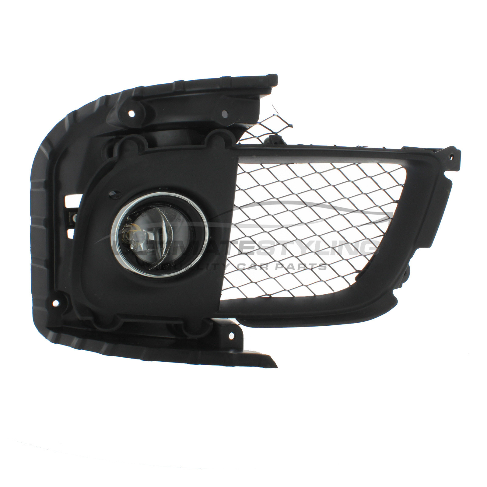 Mitsubishi Lancer 2008-2013 Front Fog Light Non-LED Includes Mesh Surround Drivers Side (RH)