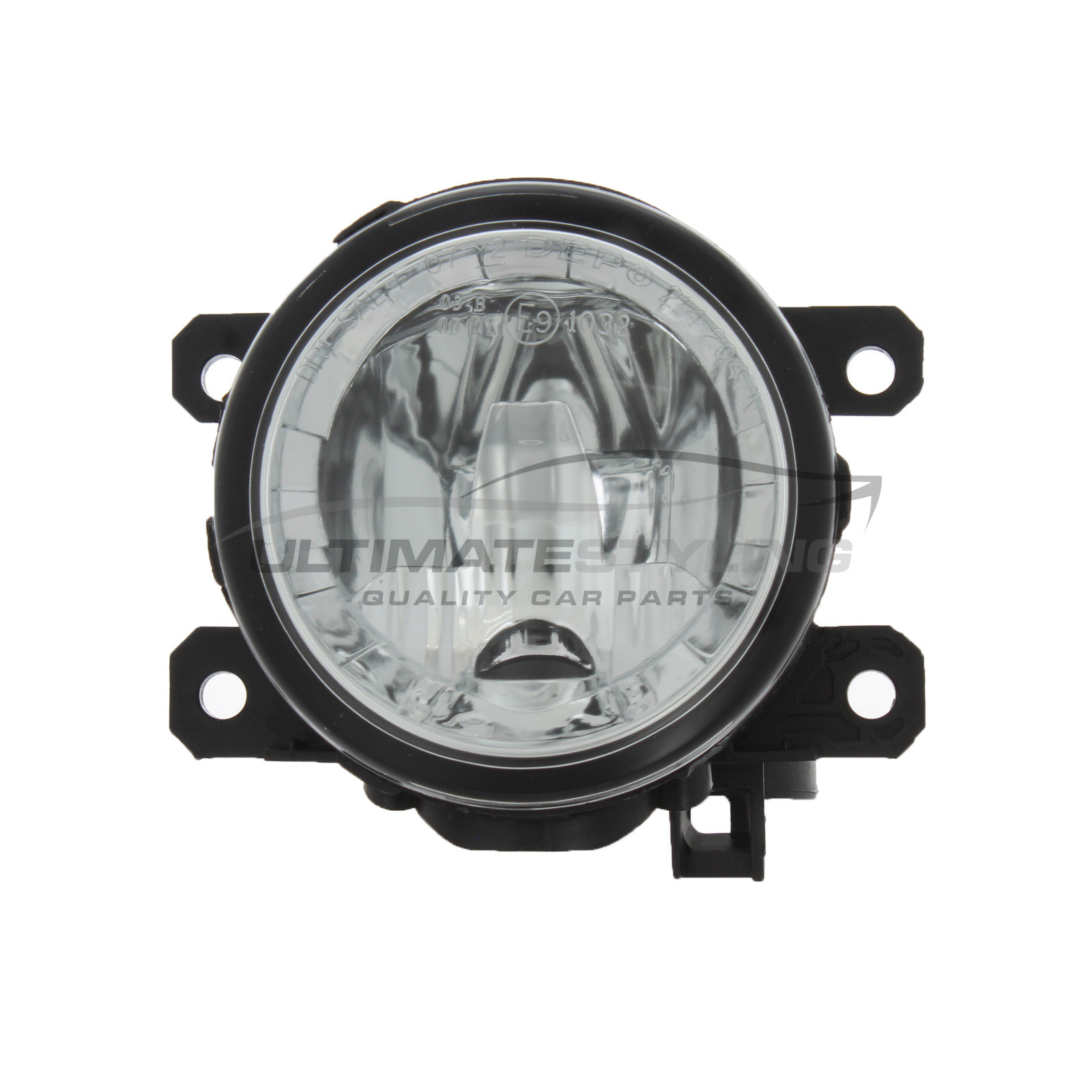 Front Fog & Daytime Running Light (DRL) - Universal (LH or RH) - Non-LED for Citroen C-Zero, Fiat Fullback, Ford EcoSport / Ka+ / Ka+ Active / Ranger, Mercedes Benz Citan, Mitsubishi ASX / i / L200 / Mirage / Outlander / Shogun Sport, Nissan Leaf / NT400 Cabstar, Peugeot  and others