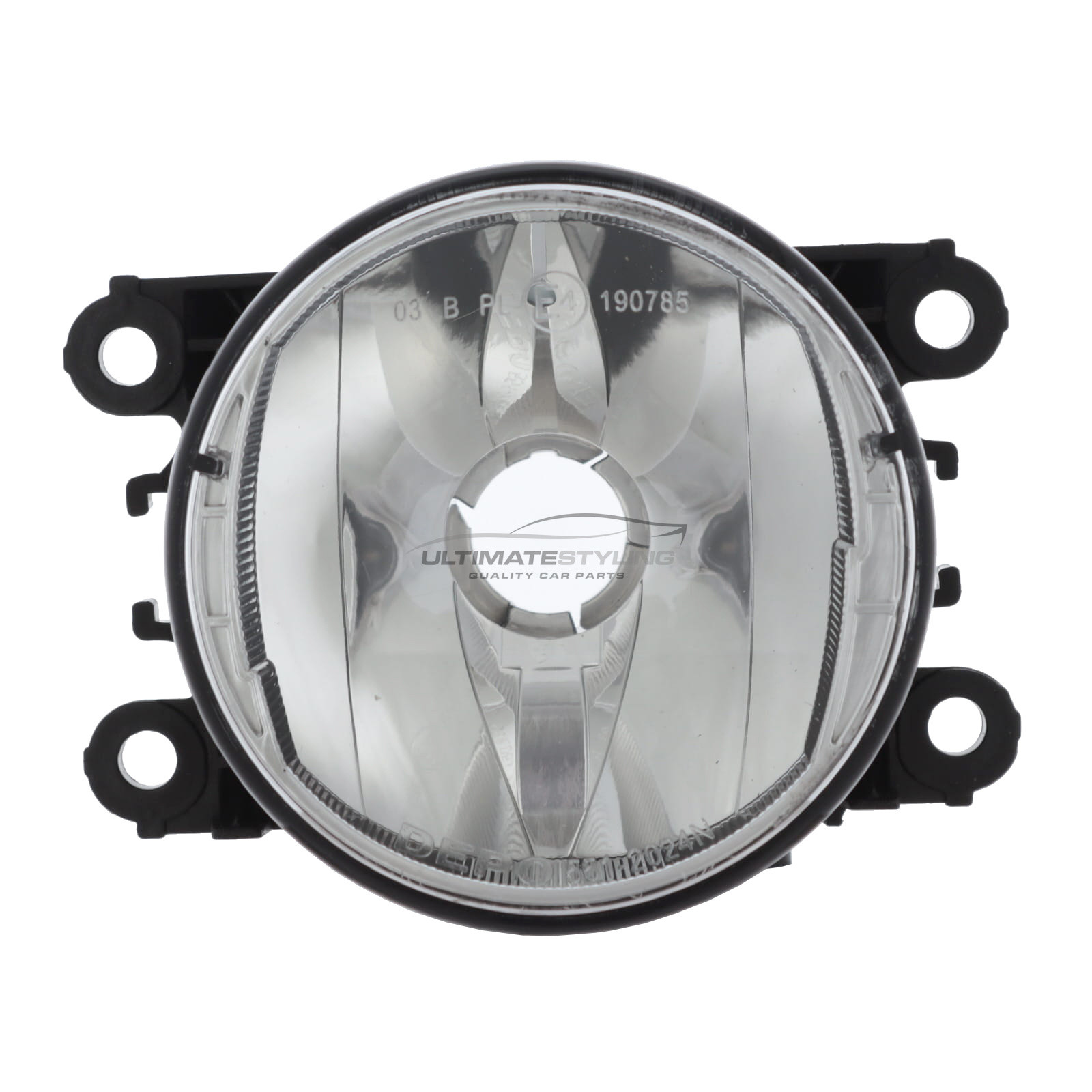 Front Fog Light - Universal (LH or RH) - Non-LED for Dacia Duster / Logan / Sandero, Fiat Talento, Nissan NV250 / NV300, Renault Captur / Clio / Fluence / Kangoo / Master / Megane / Scenic / Trafic / Twingo, Smart Forfour / Fortwo, Vauxhall Movano and others