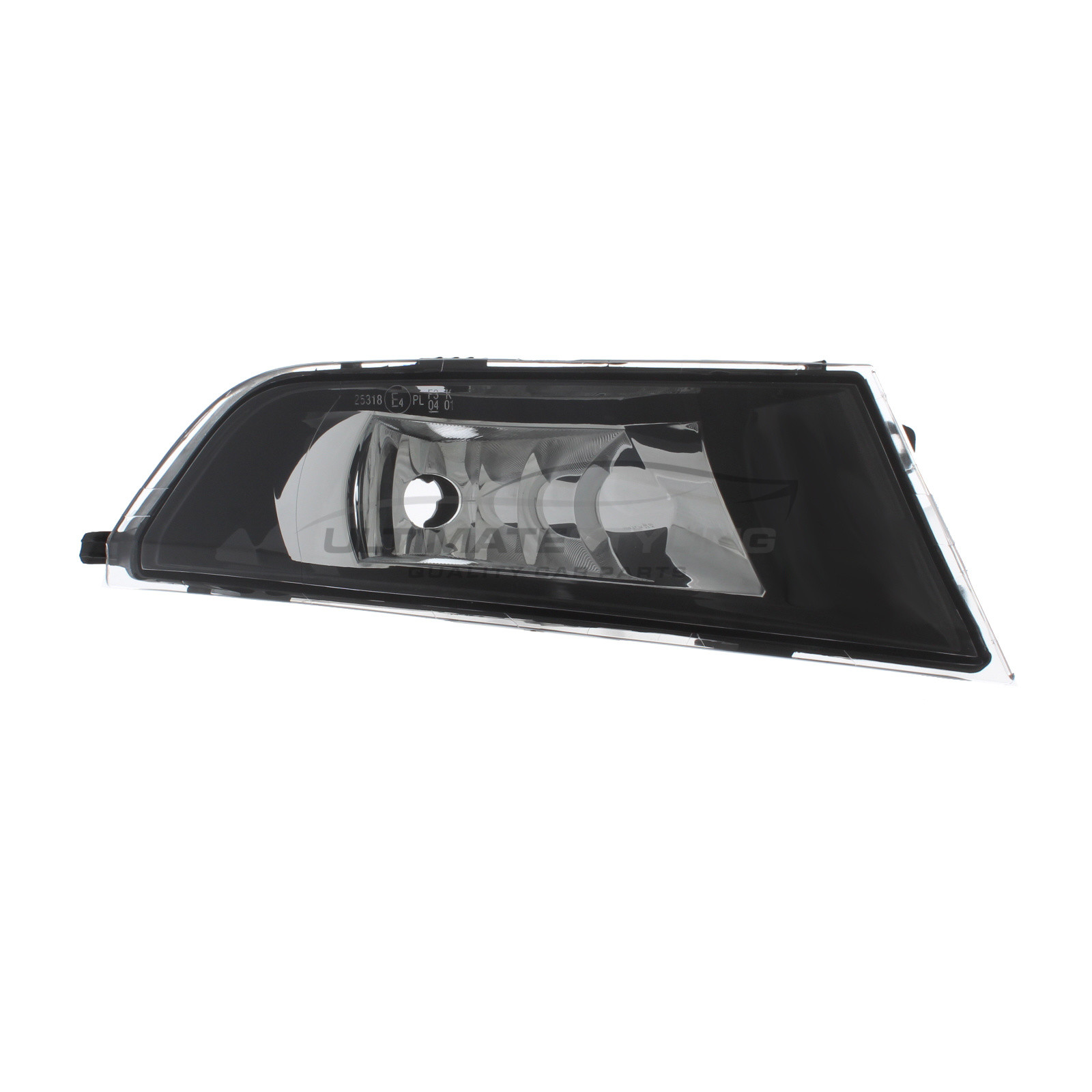 Skoda Fabia 2014-2022 Front Fog Light Chrome Inner Black Surround (Non-LED) Drivers Side (RH)