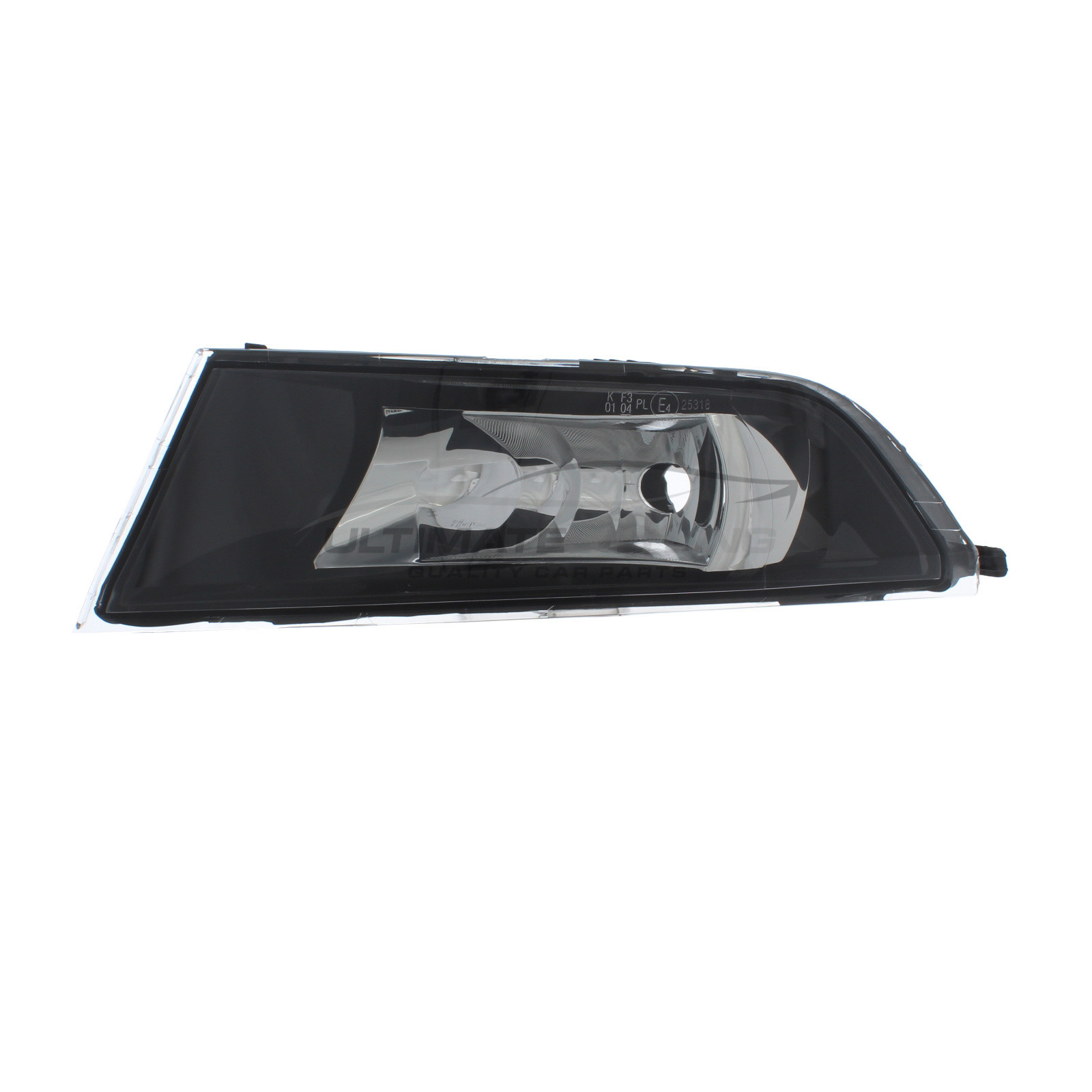 Skoda Fabia 2014-2022 Front Fog Light Chrome Inner Black Surround (Non-LED) Passenger Side (LH)
