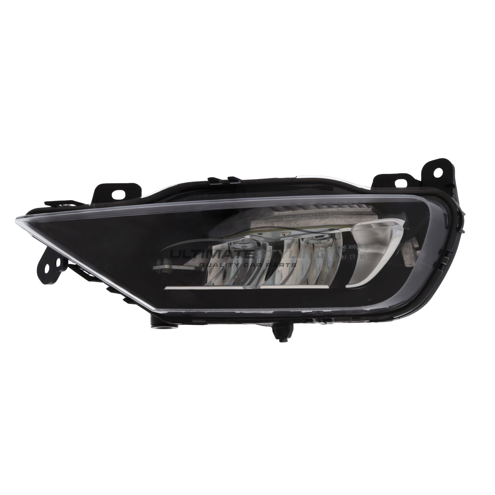 Volvo S90 / V90 2016-2020 / XC60 2017-> / XC90 2016-> Front Fog Light - LED Type - Black Inner - Includes Bulbs & Holder - Passenger Side Left Hand