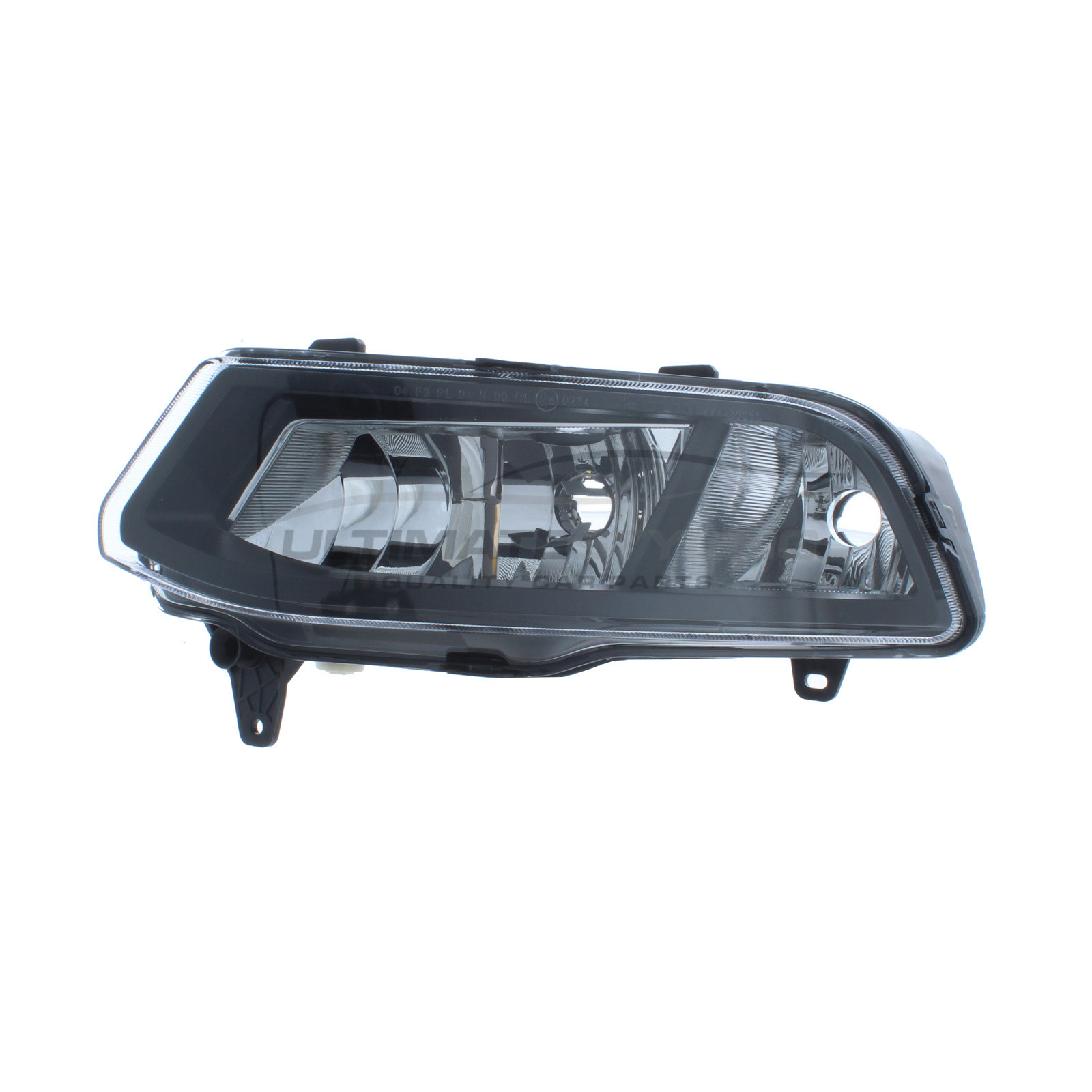 VW Polo 2014-2018 Front Fog DRL & Cornering Lamp Black Inner (Non-LED) Includes Cornering Lamp Passenger Side (LH)