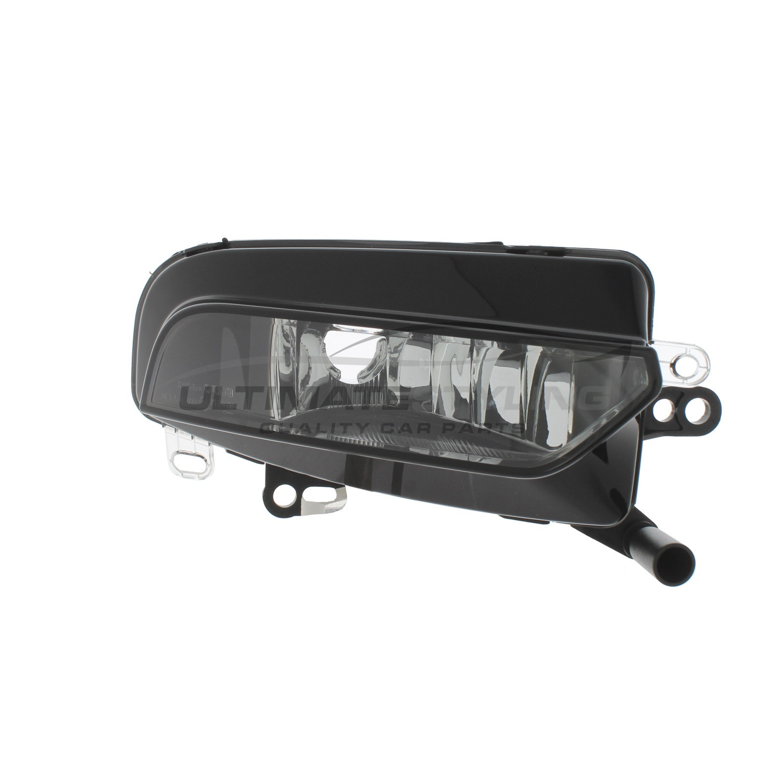 Audi A3 2012-2016 Front Fog Light Non-LED Corner of Lamp Points Upwards - Pointed Corner Type Drivers Side (RH)