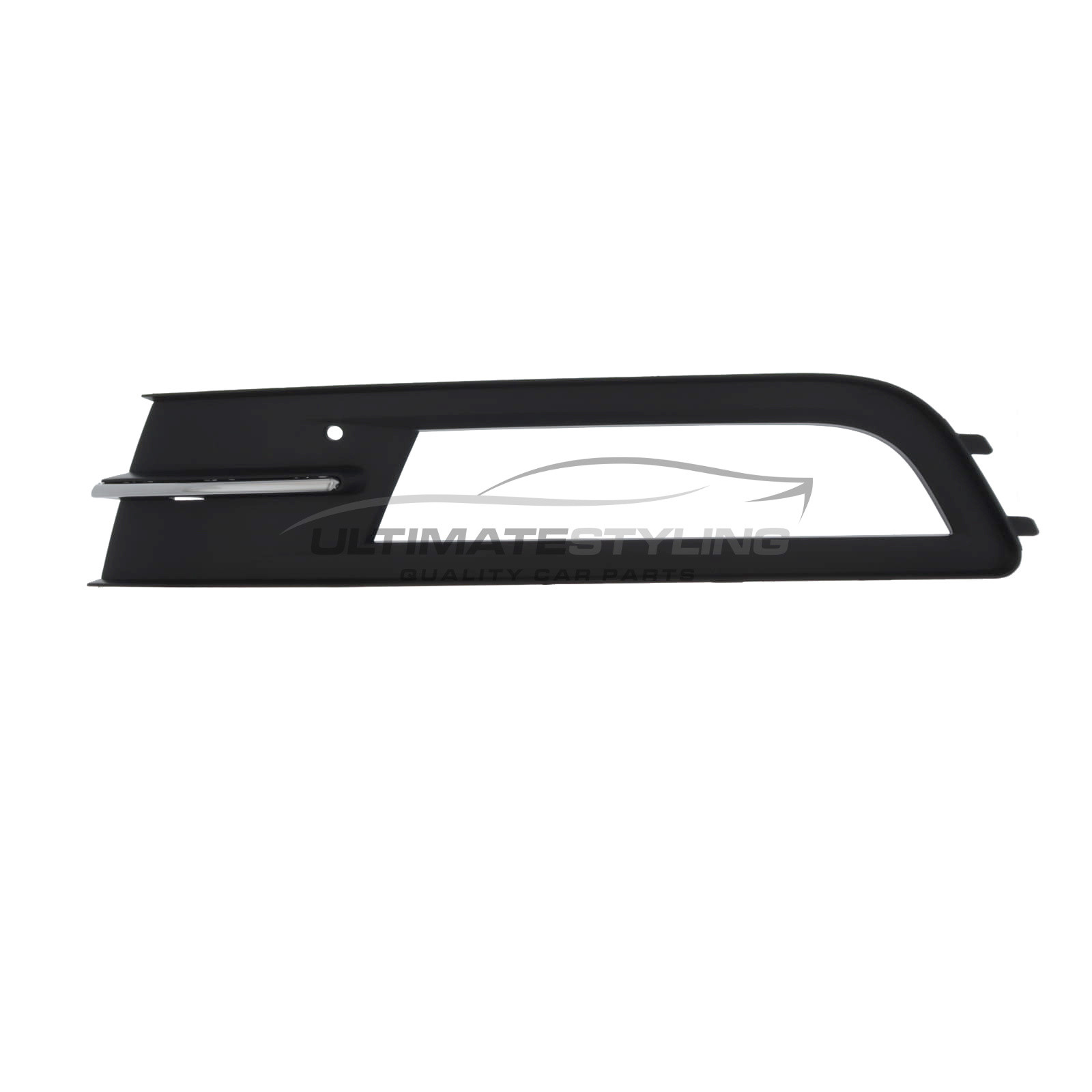 VW Passat 2014-2019 - Front Fog Light Surround - Includes Chrome Trim - Plastic - Passenger Side Left Hand