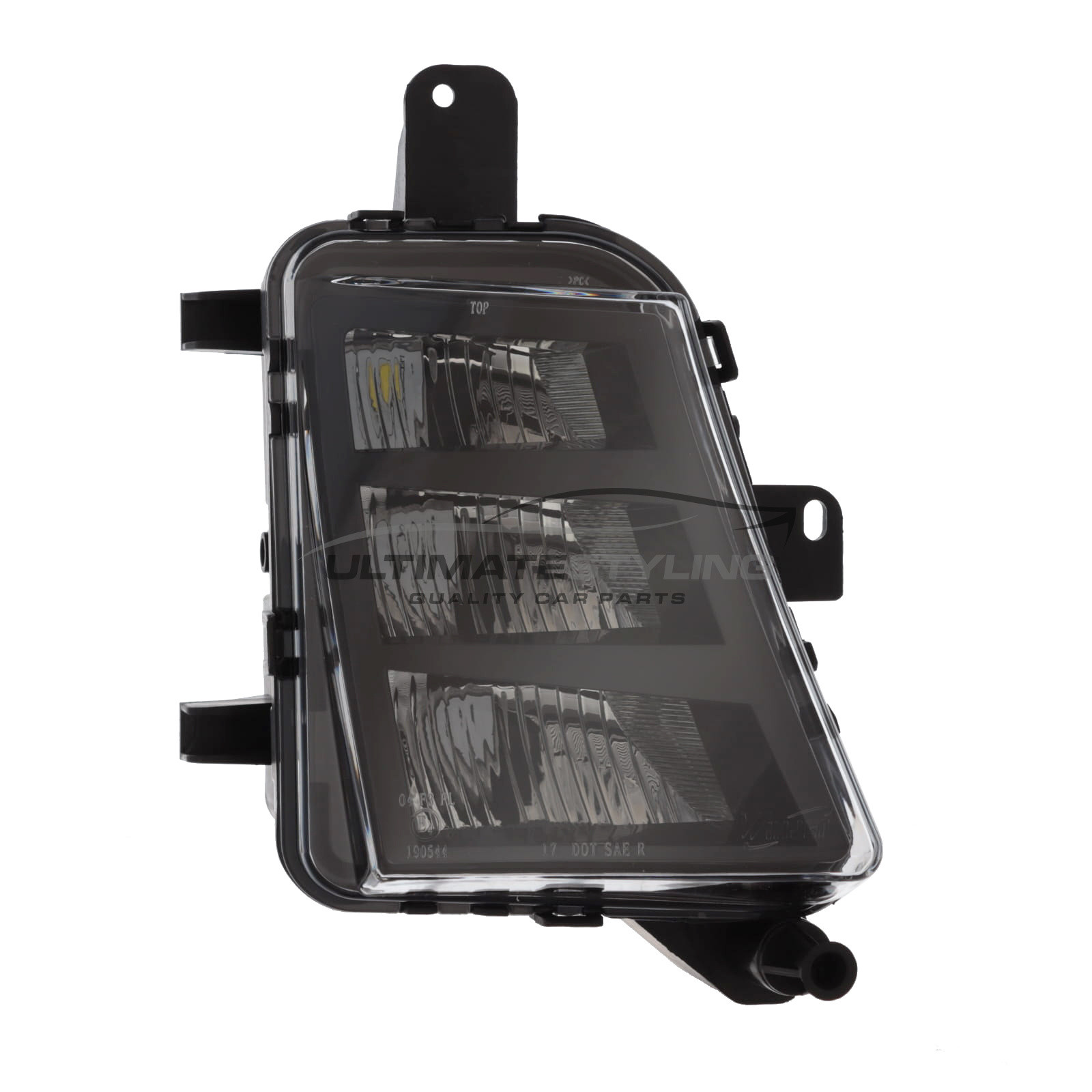 VW Golf Mk7 Hatchback 2013-2017 / Estate 2015-2017 - Front Fog Light - LED - Black Inner - Includes Bulbs & Holder - Drivers Side Right Hand