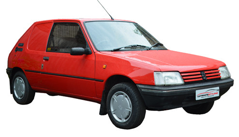 Peugeot 205 1.1 (50bhp) Petrol (8v) FWD (1124cc) - (1985-1987) Van